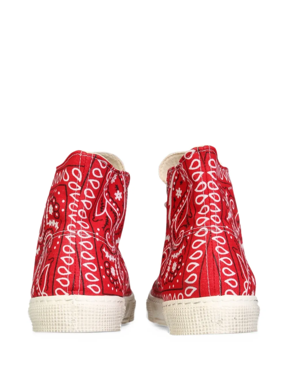 METAL GIENCHI Jean Michel bandana-print sneakers - Rouge METAL GIENCHI Jean Michel bandana-print sneakers - Rouge