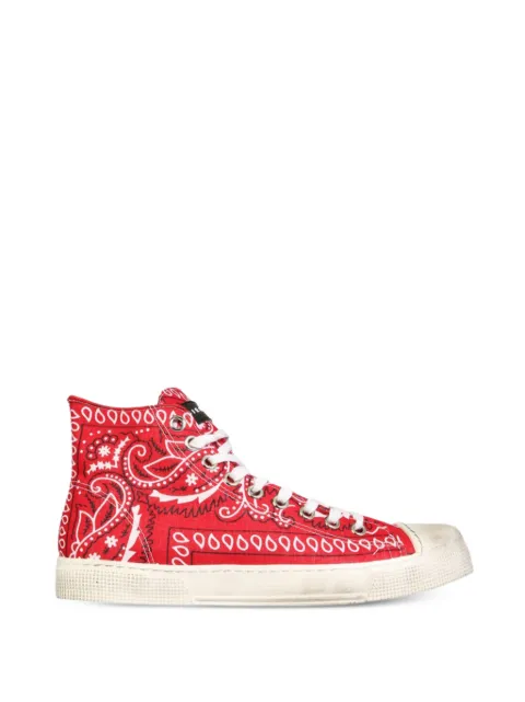 METAL GIENCHI Jean Michel bandana-print sneakers