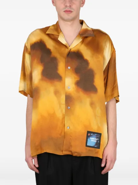 AMBUSH logo-patch bowling-collar shirt
