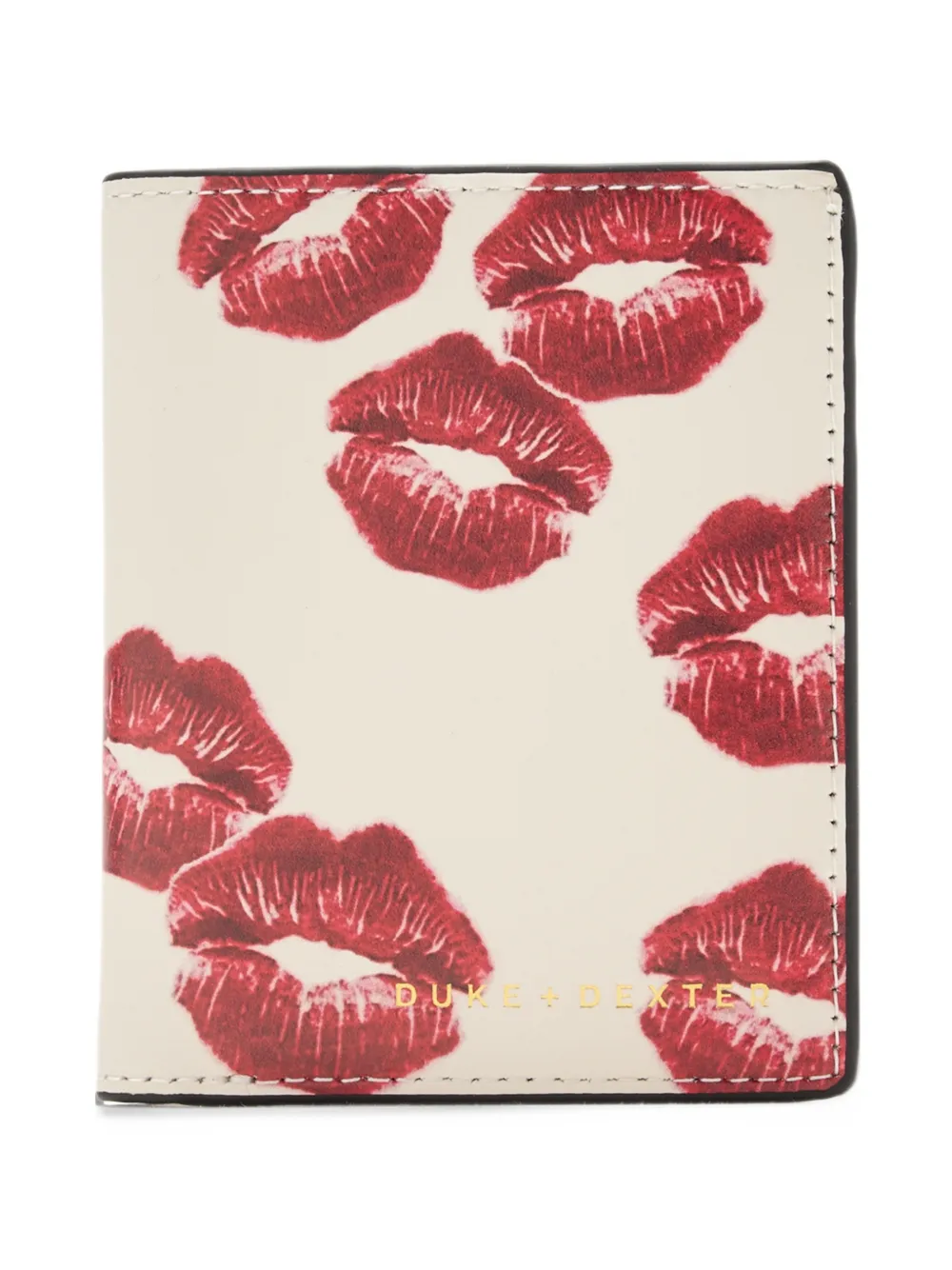 DUKE & DEXTER Dean Kisses leather wallet - Bianco