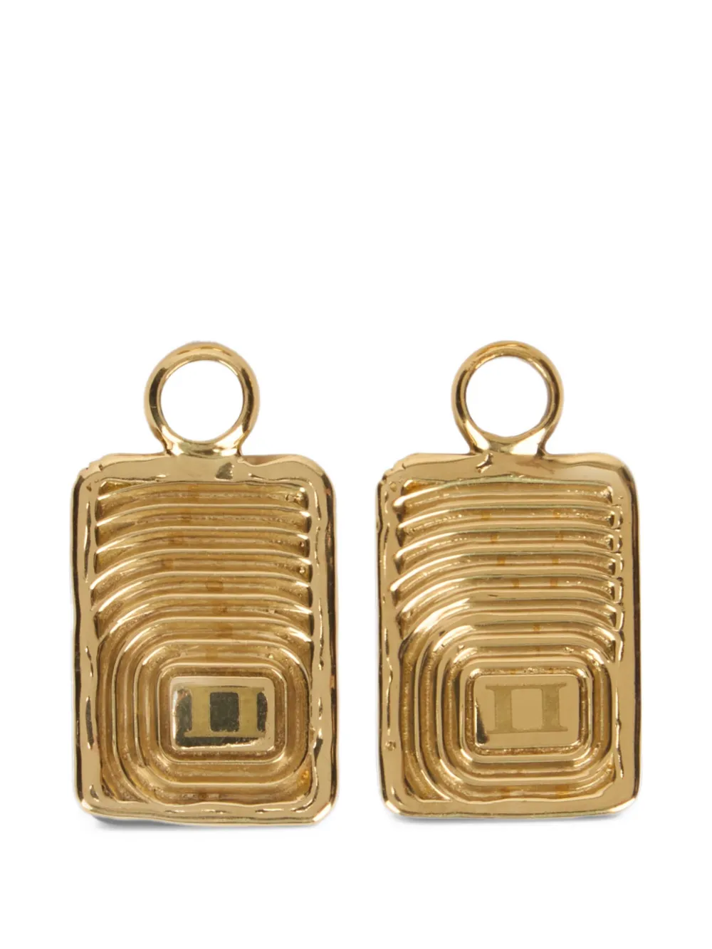 Ellery Gemini pendant hoop earrings - Oro