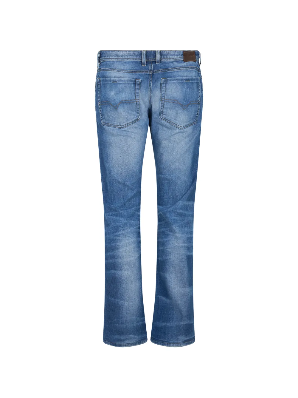 Diesel faded-effect flared jeans Blauw