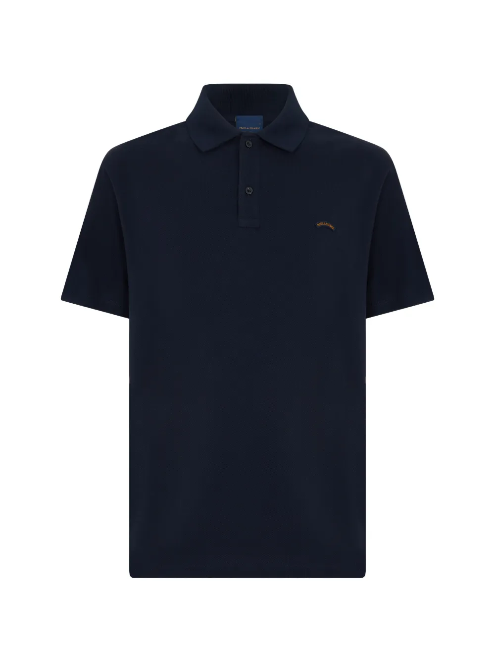 Paul & Shark logo-embroidered short-sleeve polo shirt Blauw