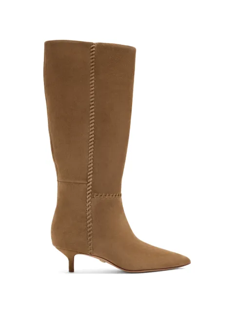 Veronica Beard Lisa whipstitch suede boots