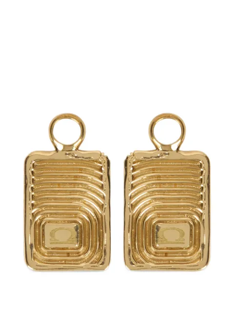 Ellery Libra zodiac pendant hoop earrings