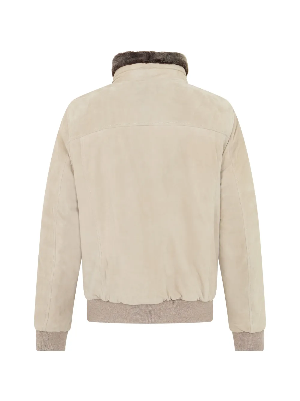 Moorer Cleros fur-trim padded jacket Beige