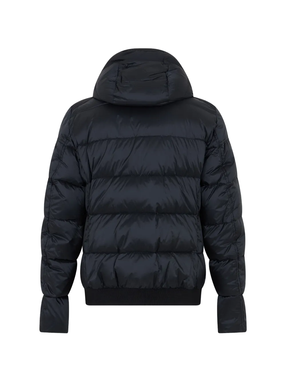 Moorer fur-collar hooded jacket Zwart