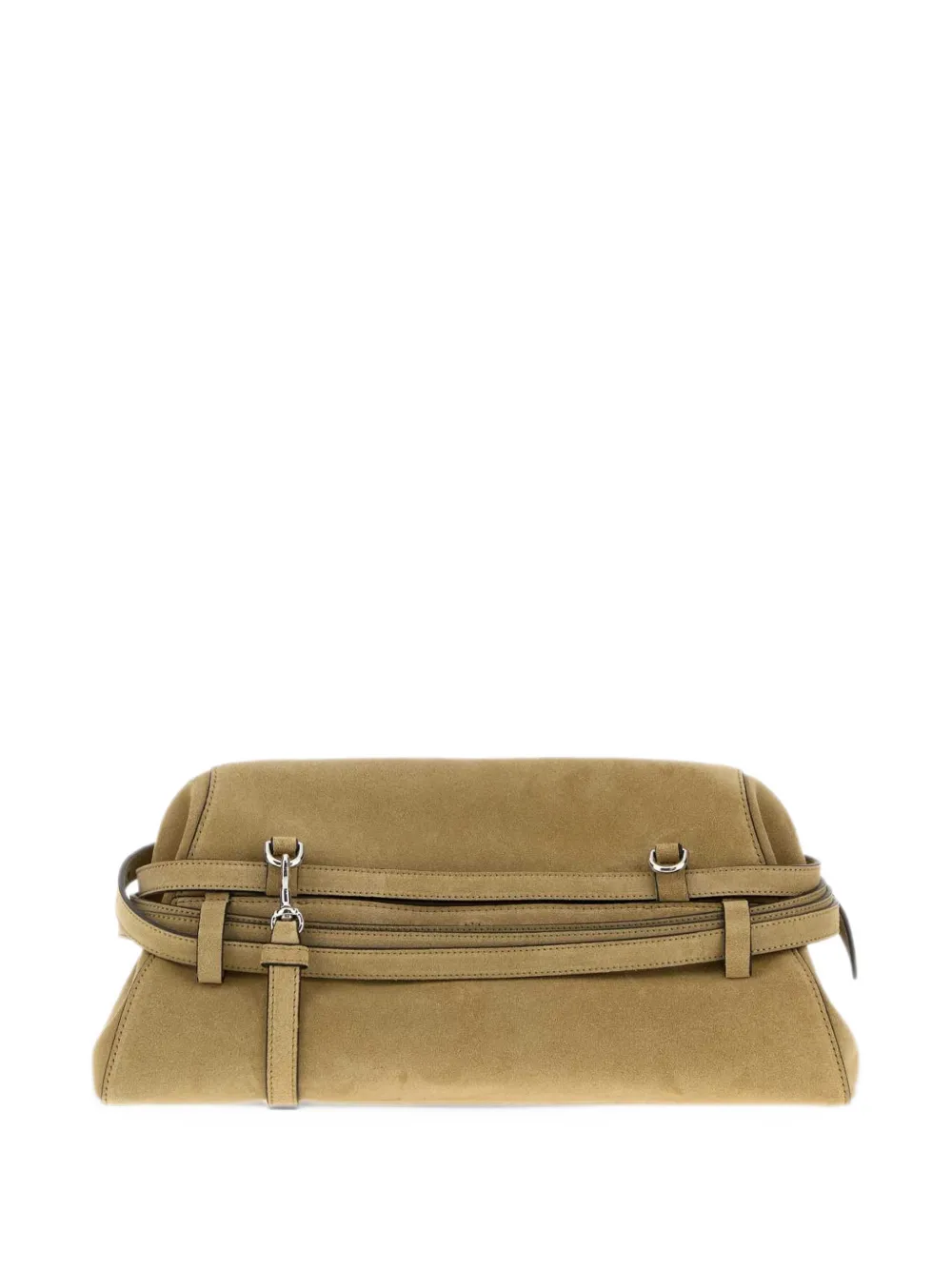 Moschino buckle-detail tote bag Beige