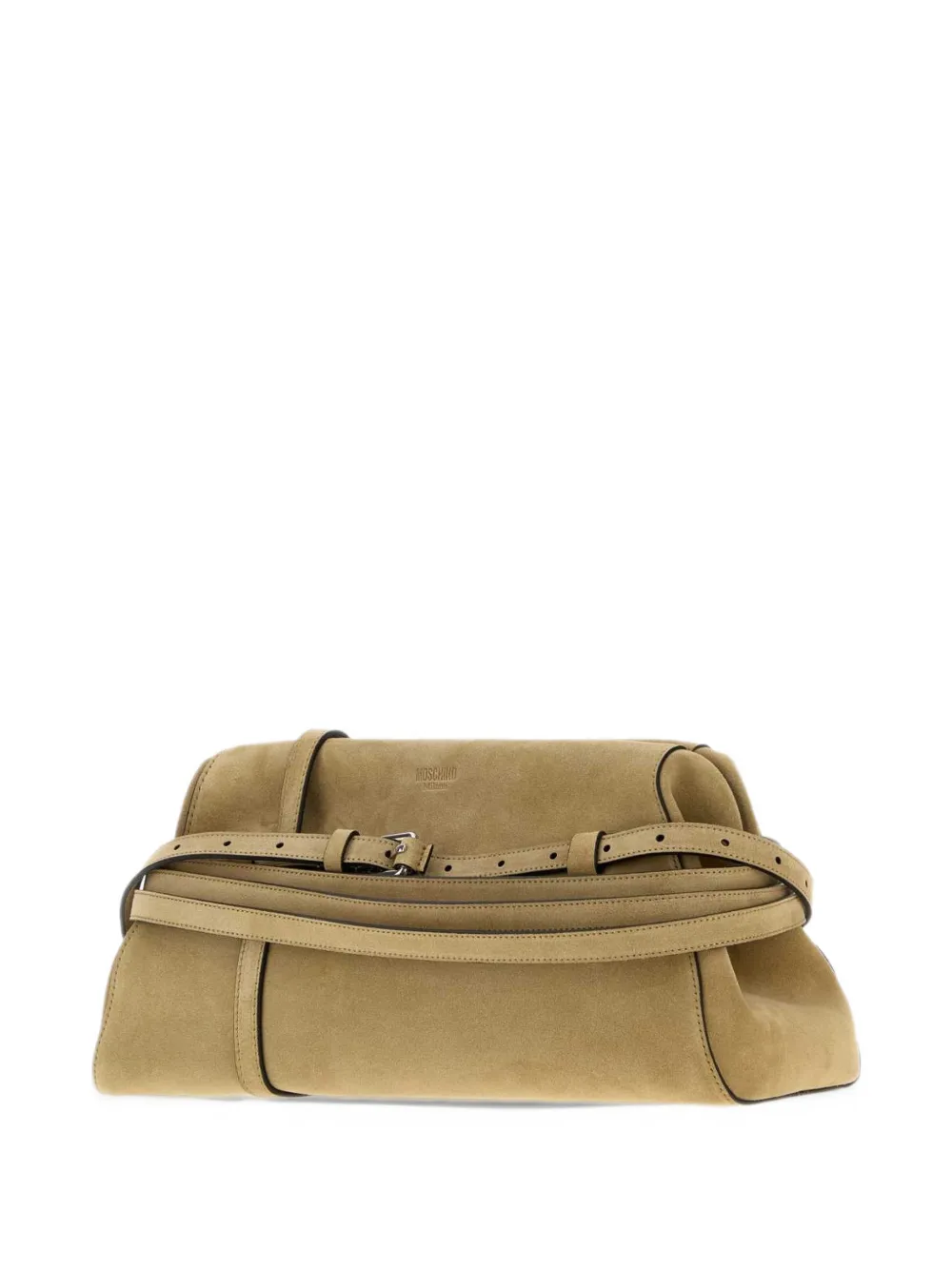 Moschino buckle-detail tote bag Beige
