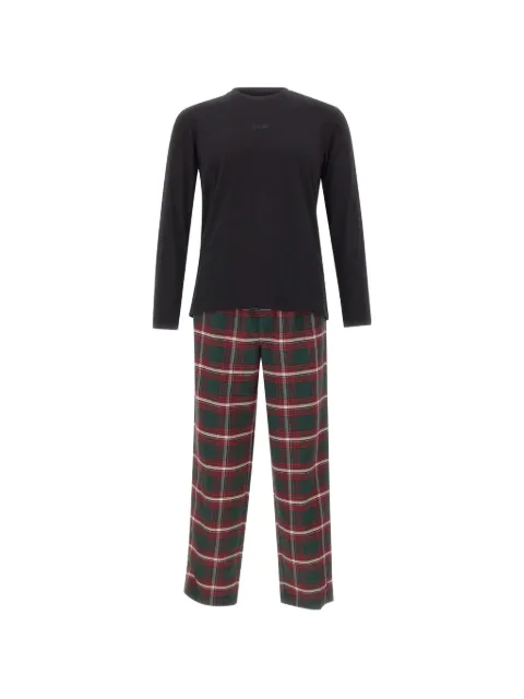 BOSS tartan-print pajama set 