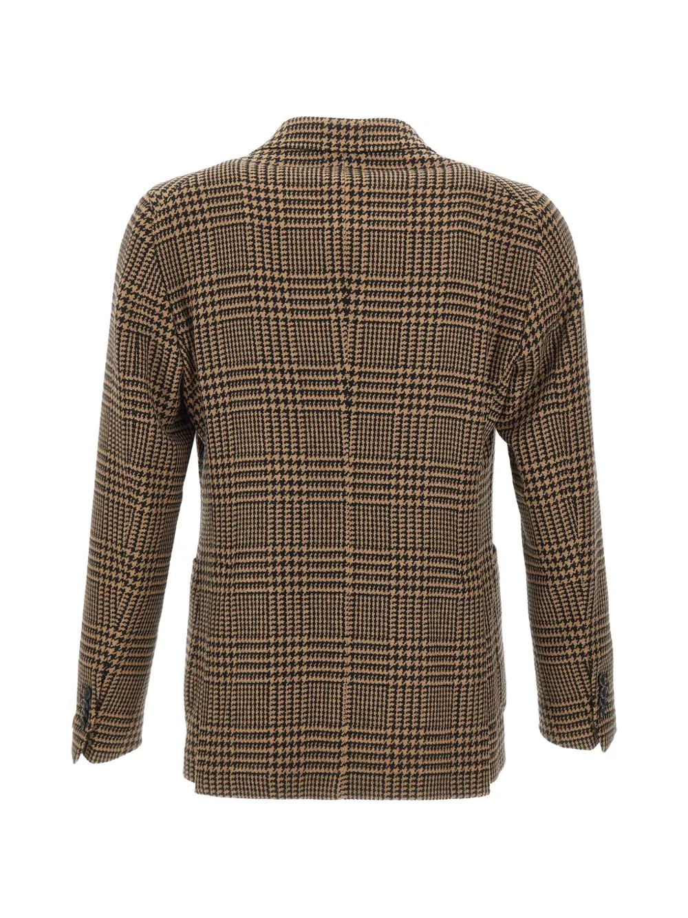 Tagliatore houndstooth double-breasted blazer Beige