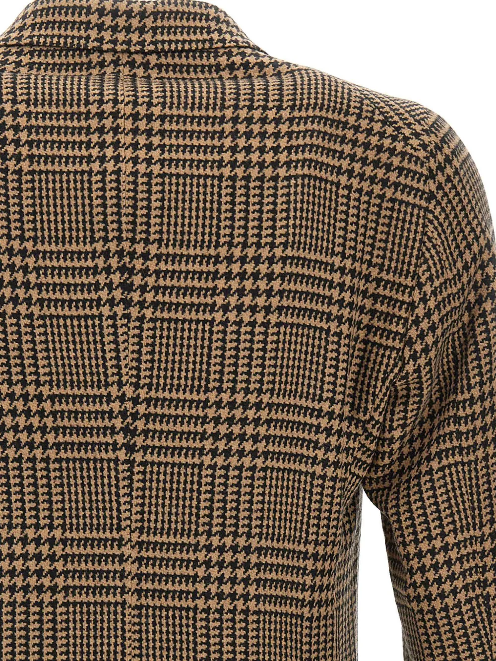 Tagliatore houndstooth double-breasted blazer Beige
