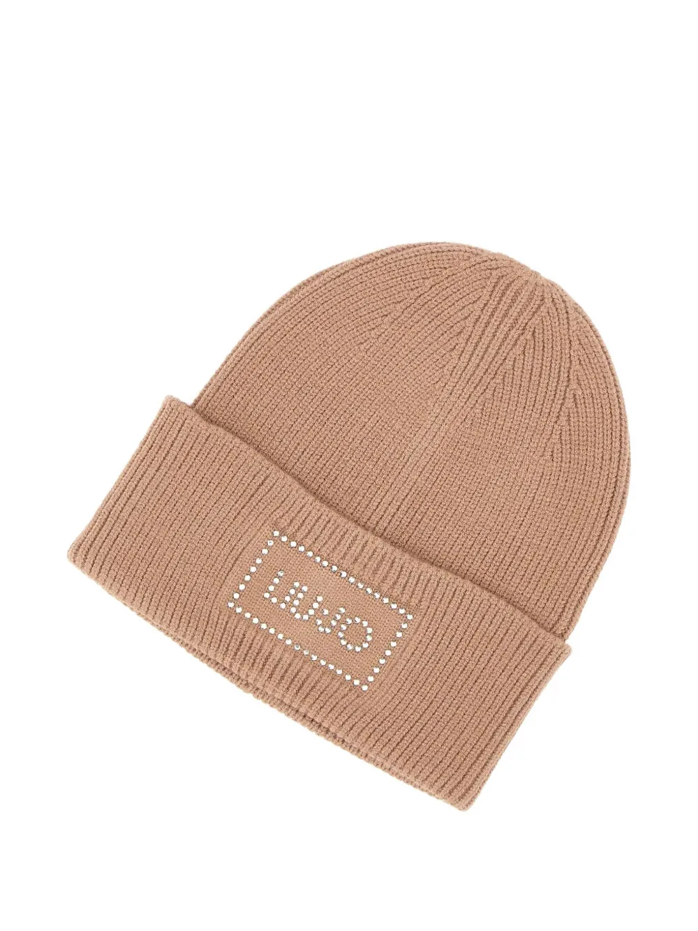 LIU JO rhinestone-embellishment beanie hat Bruin