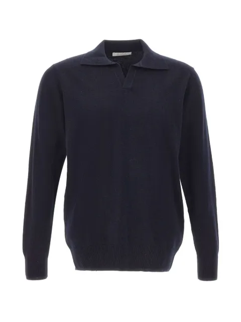 DIKTAT long-sleeve polo-collar sweater