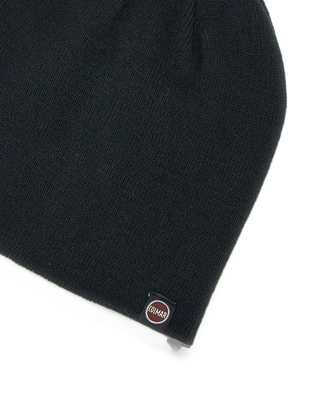 Colmar Shaggy stockinette-stitch beanie hat Zwart