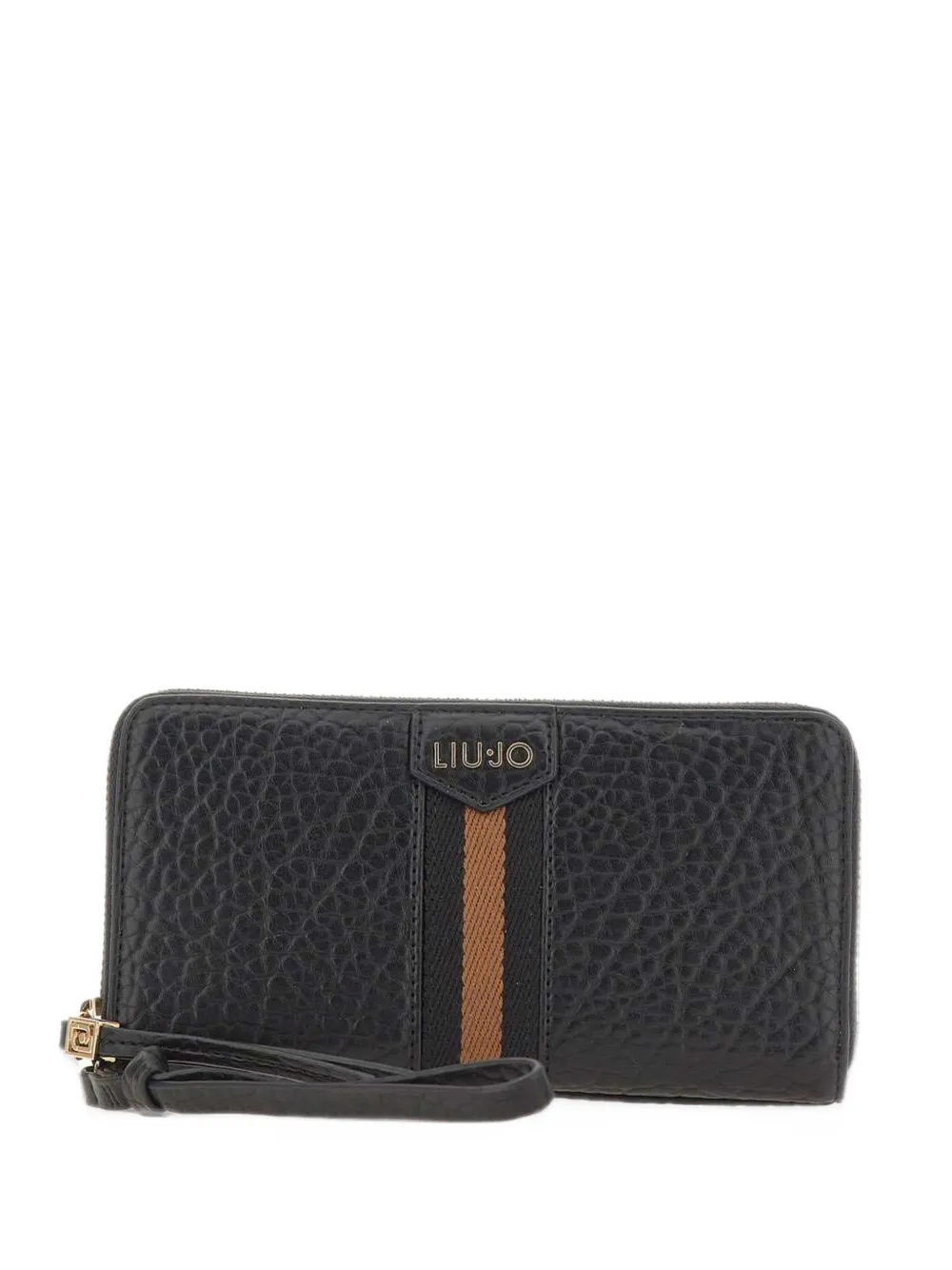 LIU JO Tilde grained-effect wallet - Nero