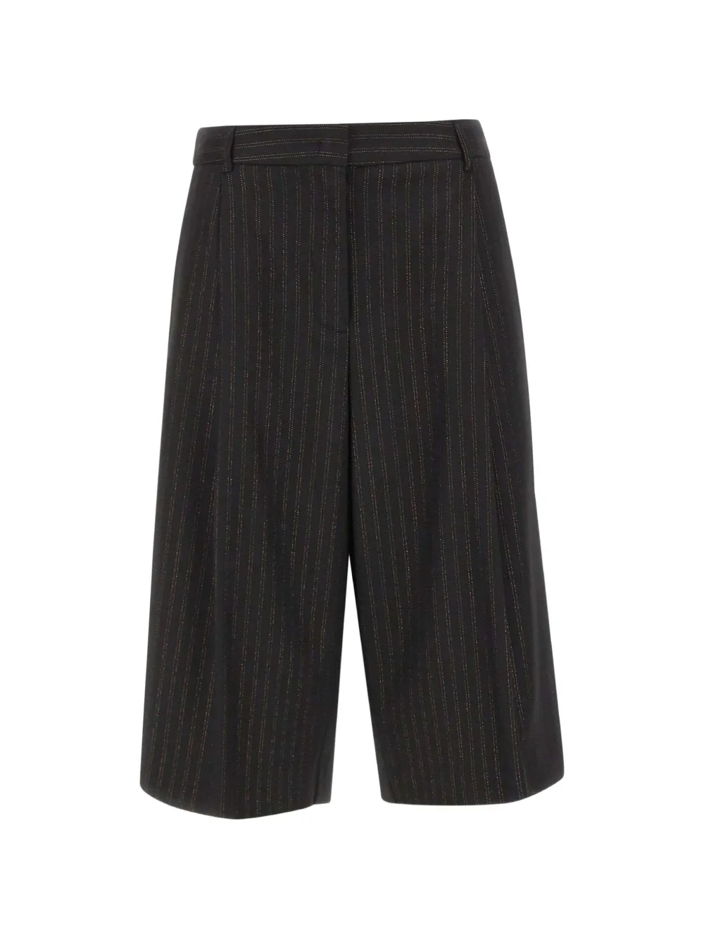 kaos pinstripe-pattern pleated shorts - Noir kaos pinstripe-pattern pleated shorts - Noir