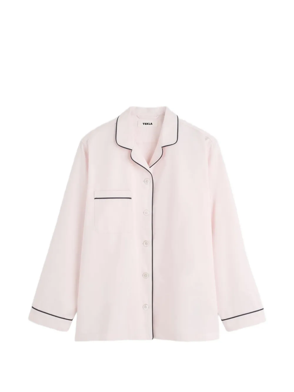 TEKLA cotton pajama top - Rose