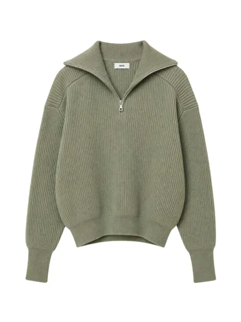 Rier Fisherman half-zip wool sweater