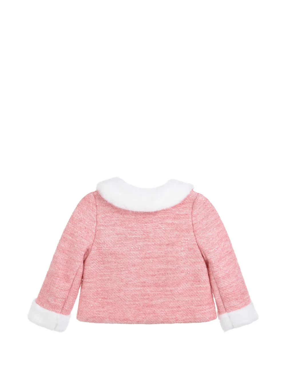 Mimi Tutu heart-patch sequin-embellished jacket - Rosa