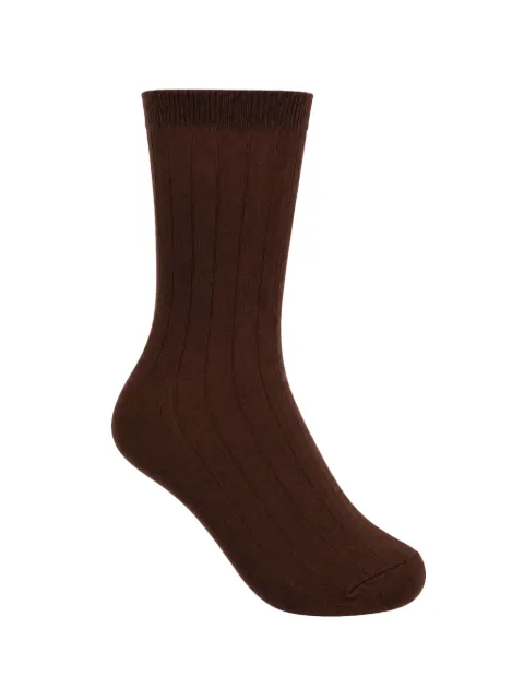 La-Rose ribbed-knit socks