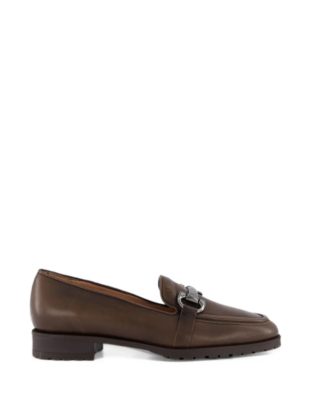 Gibaldi horsebit leather loafers - Marrone