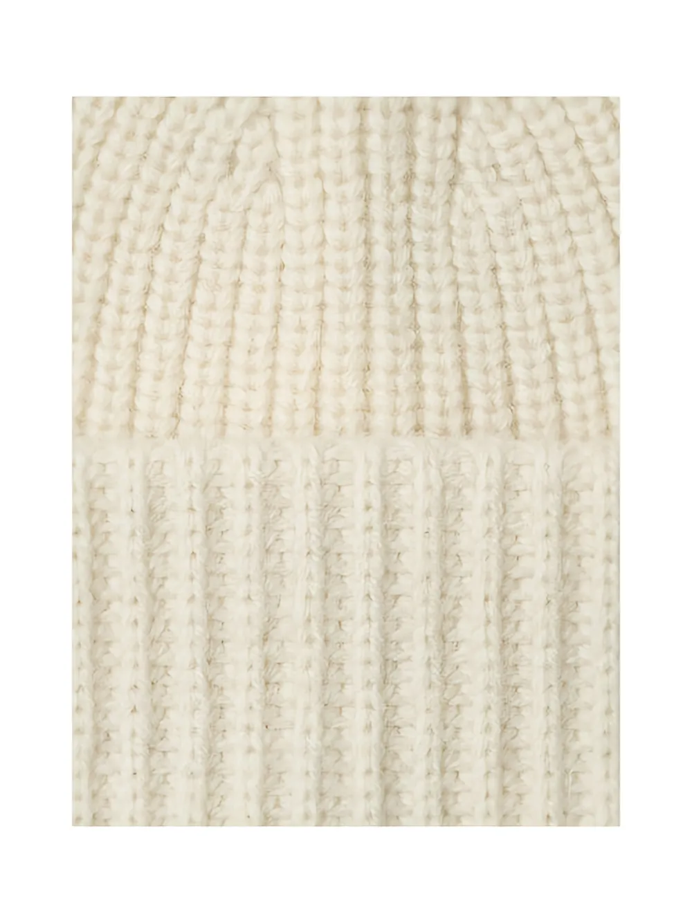 SELECTED ribbed-knit beanie hat Beige