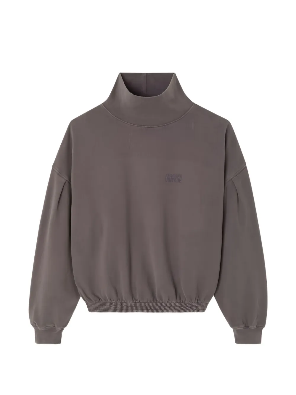 American Vintage Jitbay logo-print high-neck sweater Grijs