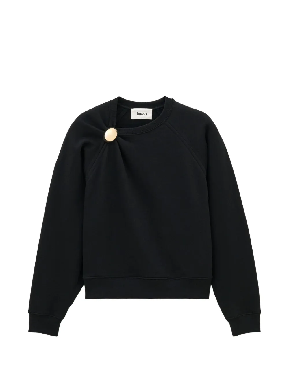 Ba&Sh Della gold-tone hardware sweatshirt Zwart