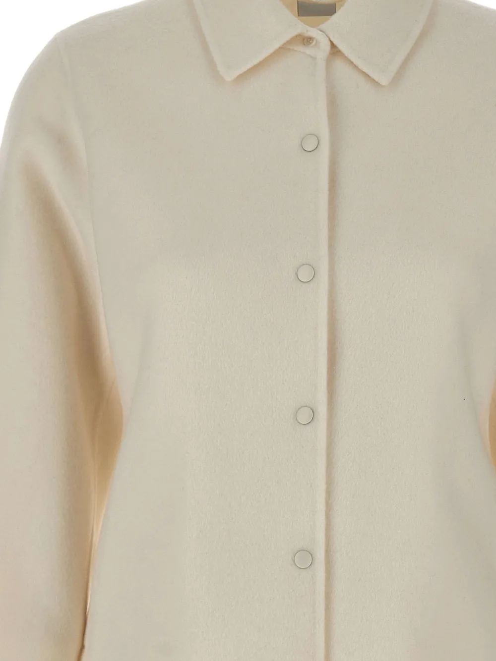 ASPESI wool beaver-effect shirt Beige