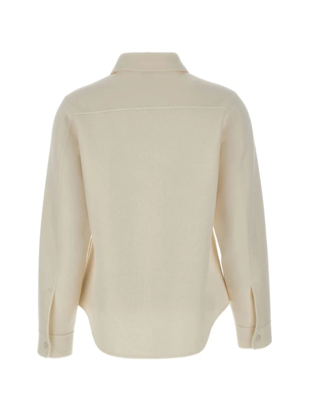 ASPESI wool beaver-effect shirt Beige