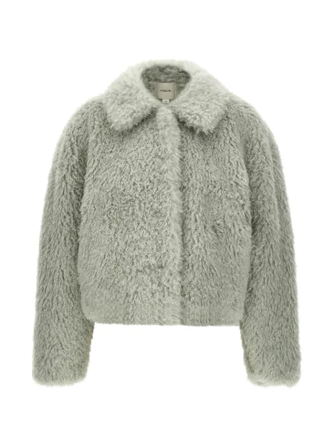Vince cropped curly-texture jacket