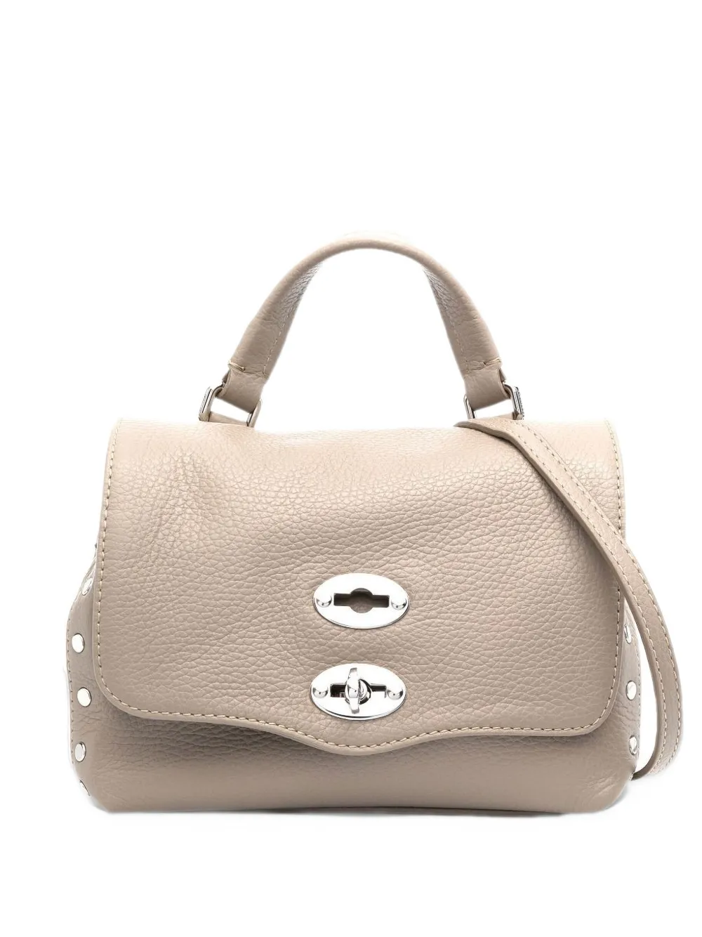 Zanellato baby Postina Daily studded shoulder bag - Grigio
