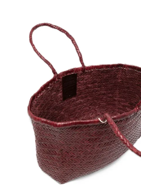 DRAGON DIFFUSION Bamboo Triple Jump woven leather tote bag
