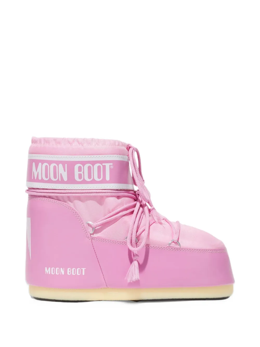 Moon Boot Icon Low pink nylon boots - Rose