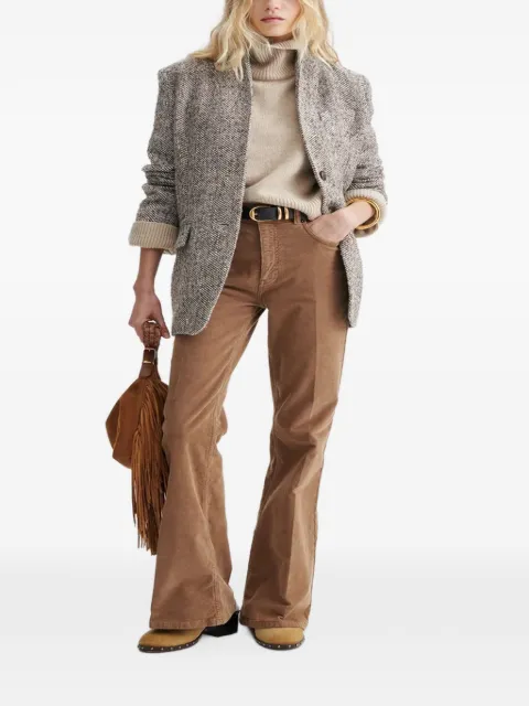 Vanessa Bruno Jovanka herringbone-weave button-fastening jacket