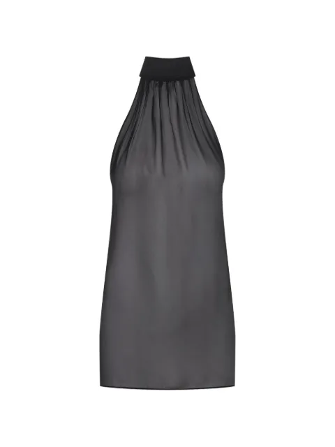 SCANDALE sheer halterneck blouse