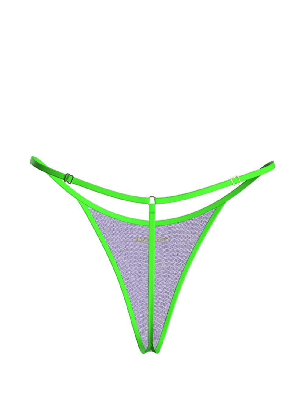 SCANDALE Panorama mesh thong - Verde