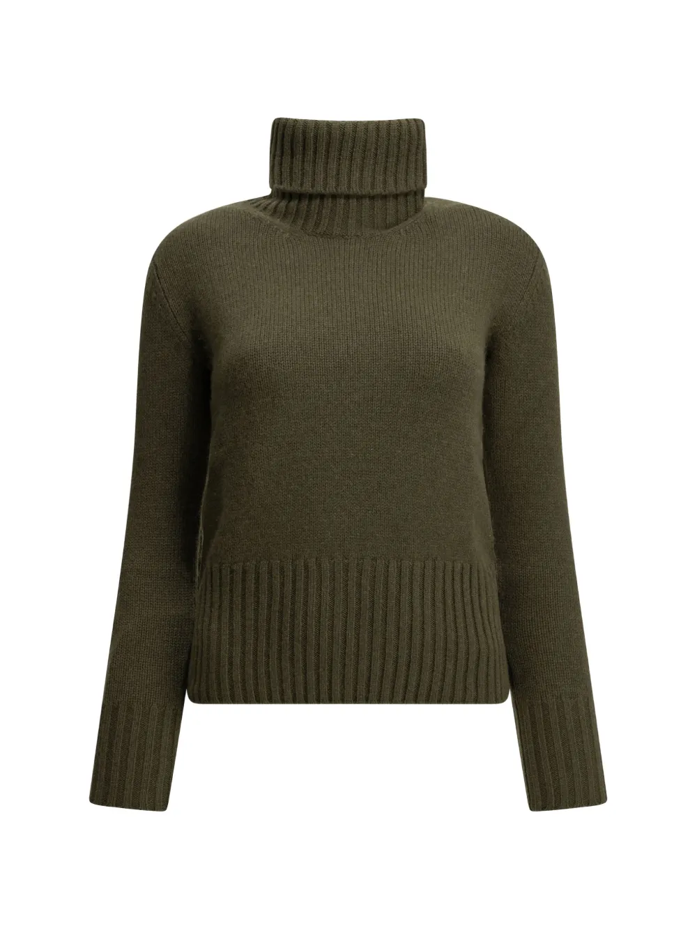 Fedeli Derby Edera roll-neck cashmere sweater Groen