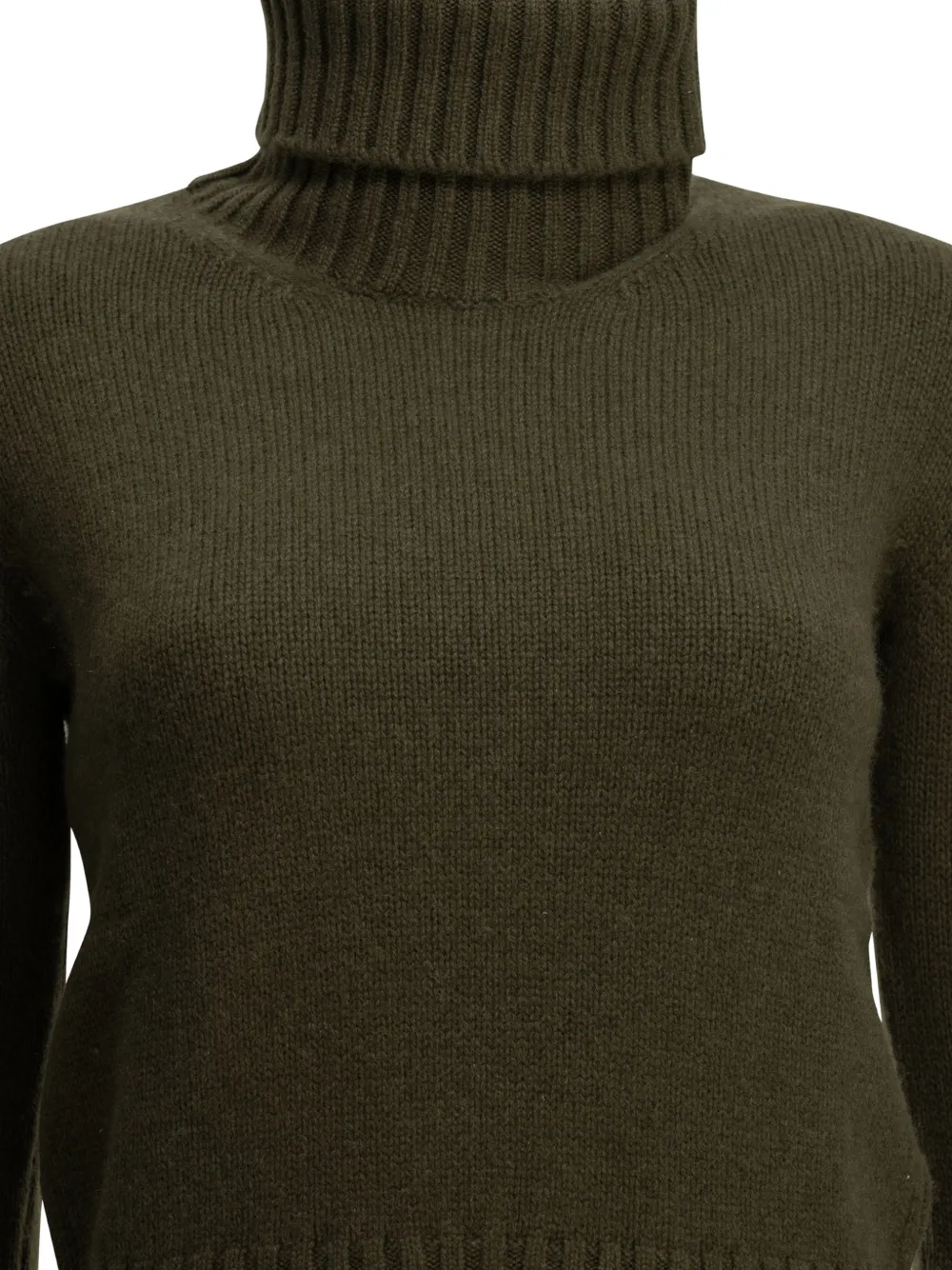 Fedeli Derby Edera roll-neck cashmere sweater Groen