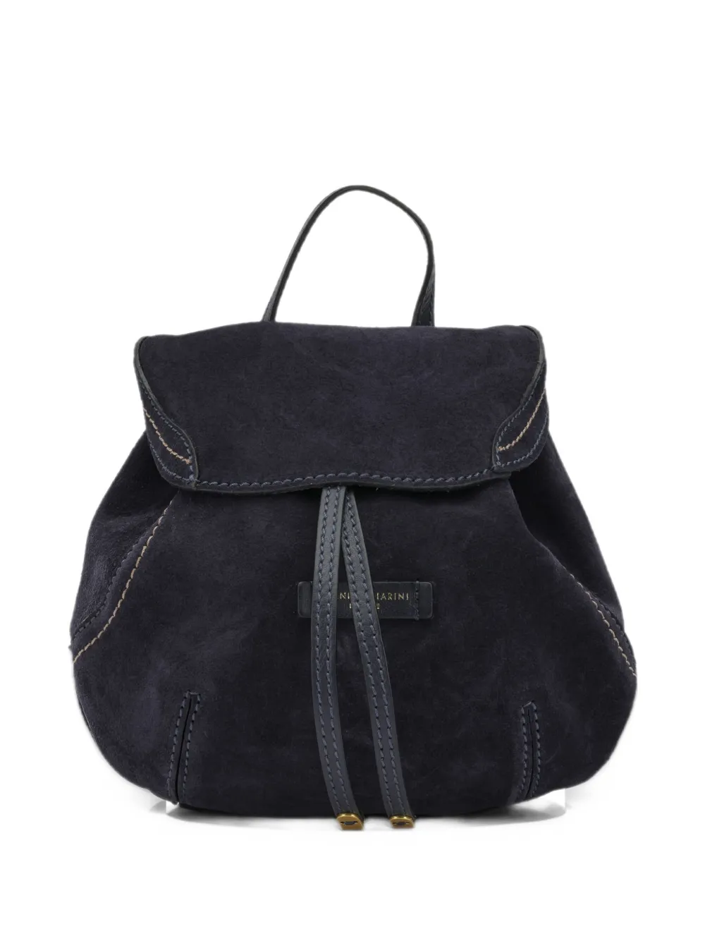 GIANNI CHIARINI Violette suede backpack - Blu
