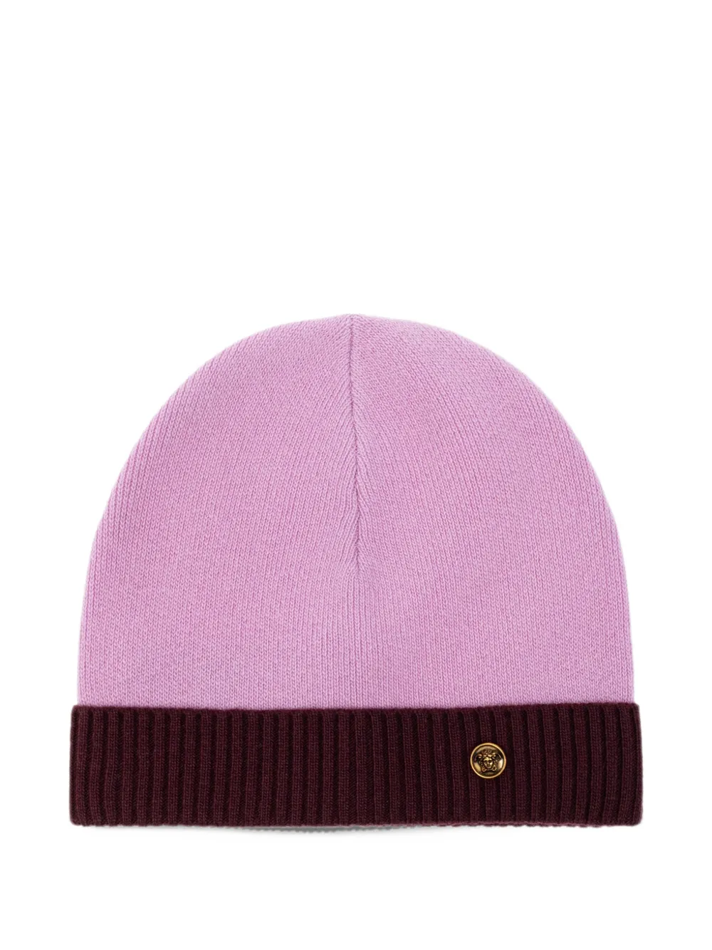 Versace wool & cashmere knit beanie Roze