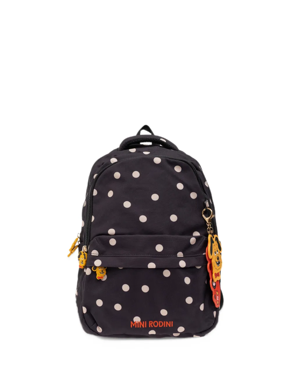 Mini Rodini polka-dot charm-embellished backpack - Nero