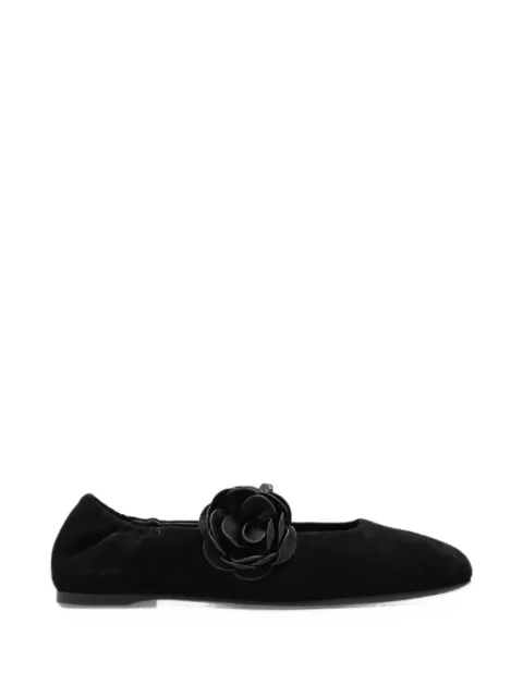 Kate Spade Perfect Match floral-appliqué suede ballet flats