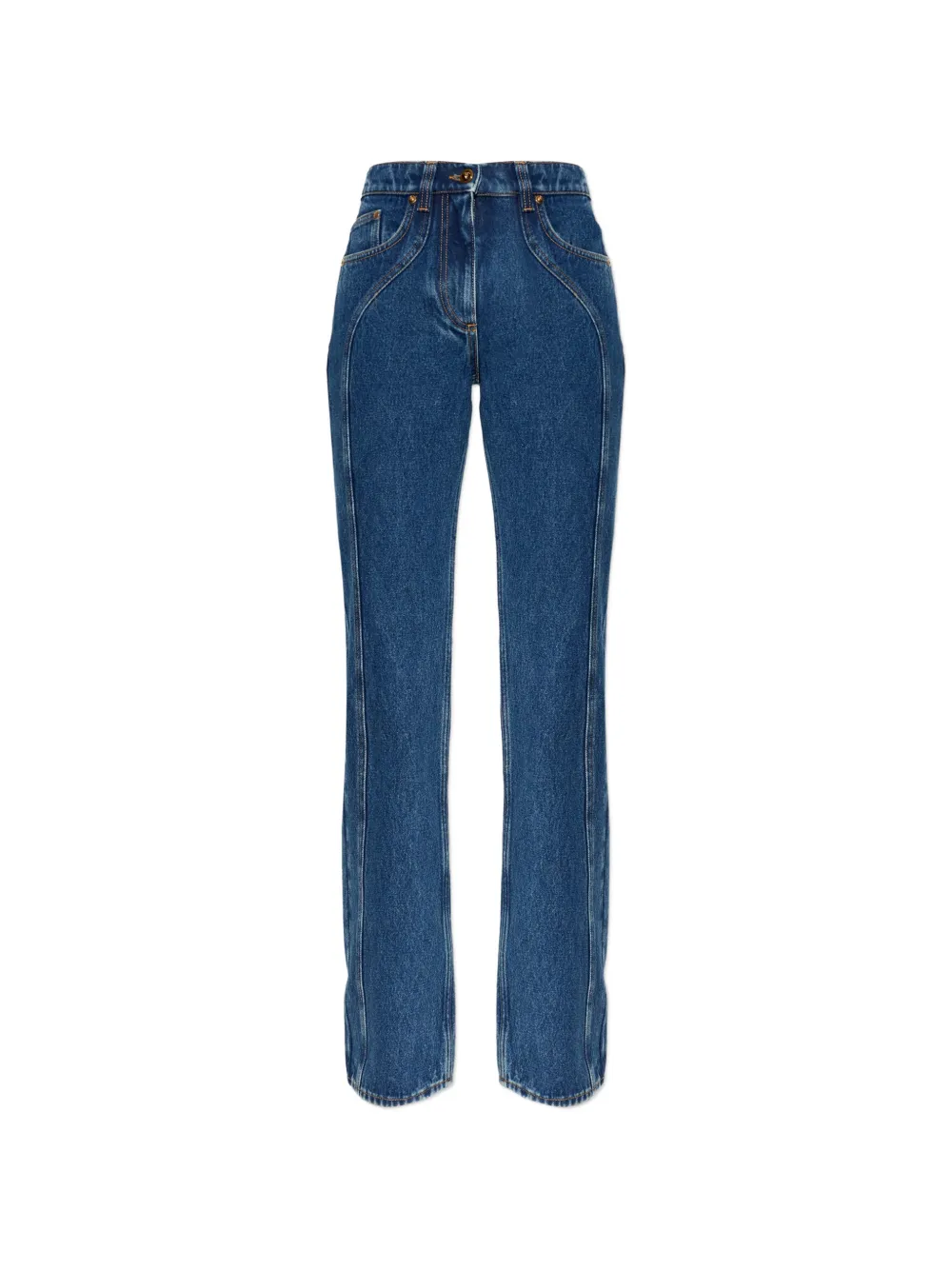 Versace high-waist straight jeans - Blu