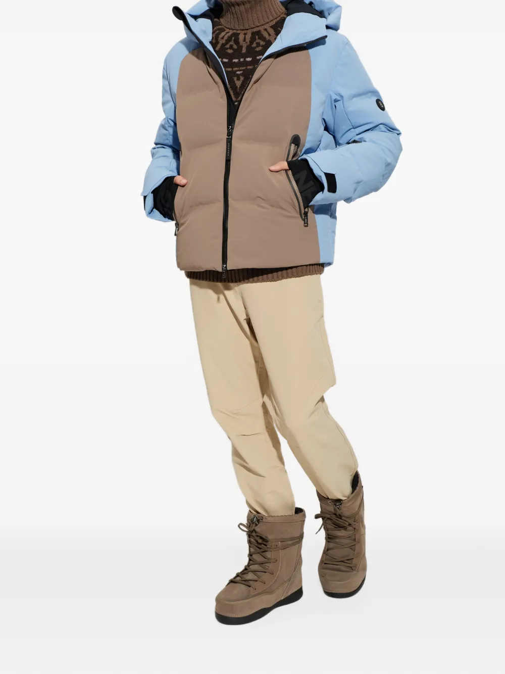 BOGNER Paale hooded ski jacket Blauw