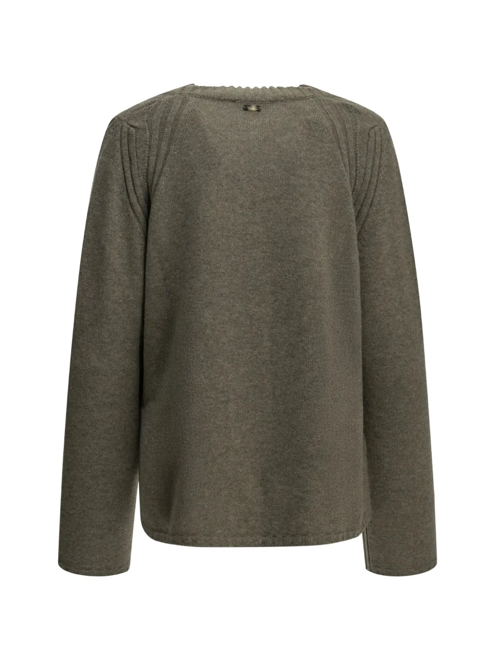Fedeli Adalia Cash V-neck ribbed-trim sweater Groen