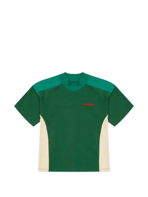 Mini Rodini embroidered colour-block T-shirt