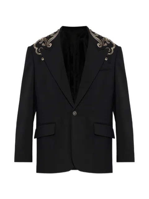 Versace embellished-detail blazer