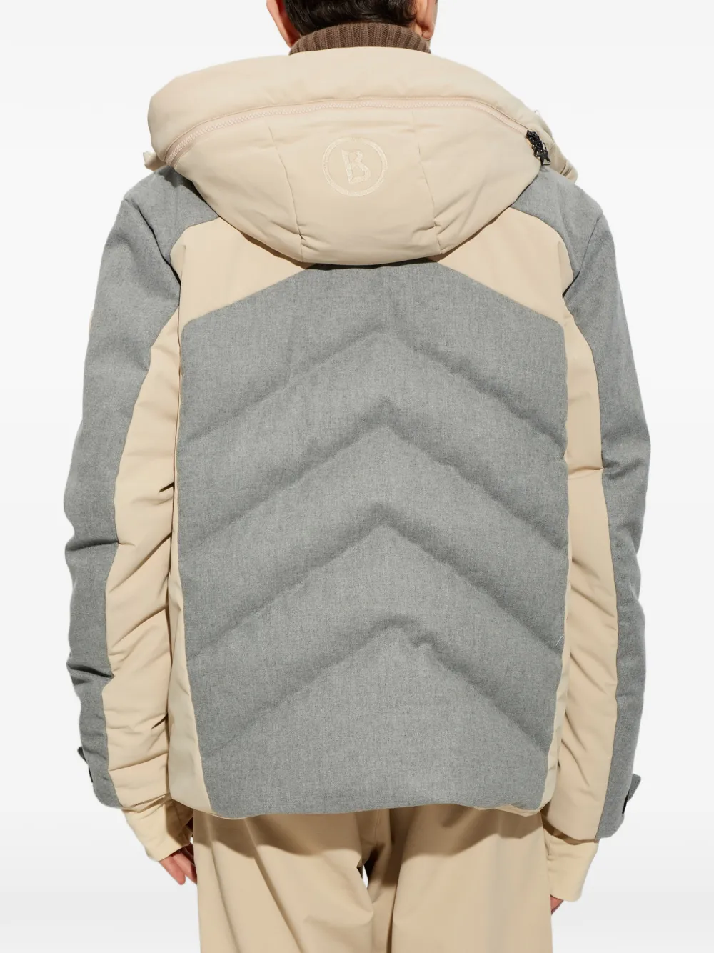 BOGNER Flann hooded down ski jacket Grijs